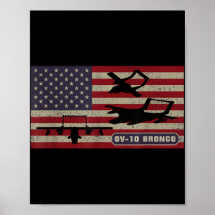 Ov-10 Bronco Observation Aircraft amerikanische Fl Poster