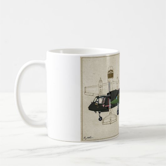 OV-1D Mohikaner-Kaffee-Tasse Kaffeetasse (Links)