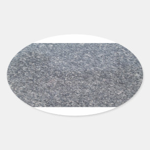 Oval-Aufkleber aus schwarzem Marmor Ovaler Aufkleber