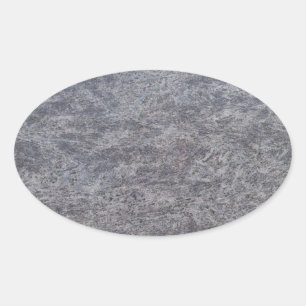 Oval-Aufkleber aus schwarzem Marmor Ovaler Aufkleber
