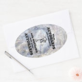 Oval-Aufkleber für Autoharps Ovaler Aufkleber (Umschlag)