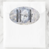 Oval-Aufkleber für Autoharps Ovaler Aufkleber (Tasche)