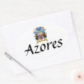 Oval-Aufkleber für Azoren Ovaler Aufkleber (Umschlag)