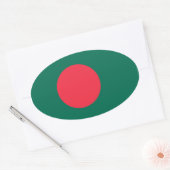 Oval-Aufkleber für Bangladesch Ovaler Aufkleber (Umschlag)