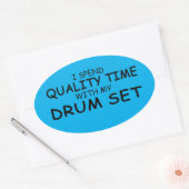 Oval Aufkleber für das Set der Qualitätszeittromme (Umschlag)