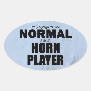 Oval-Aufkleber für den normalen Horn Ovaler Aufkleber