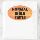 Oval-Aufkleber für den normalen Viola Player Ovaler Aufkleber (Tasche)