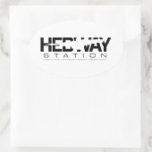 Oval Aufkleber für die HEDWAY Station (Tasche)