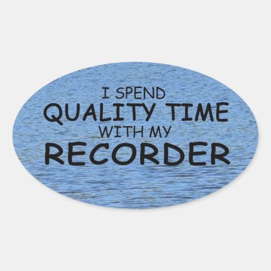 Oval-Aufkleber für die Qualitätszeitaufzeichnung Ovaler Aufkleber (Vorderseite)