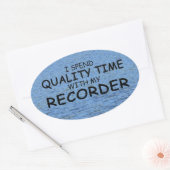 Oval-Aufkleber für die Qualitätszeitaufzeichnung Ovaler Aufkleber (Umschlag)