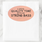 Oval-Aufkleber für die Qualitätszeitfolge Ovaler Aufkleber (Tasche)