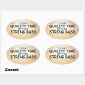 Oval-Aufkleber für die Qualitätszeitfolge Ovaler Aufkleber (Blatt)