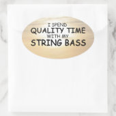 Oval-Aufkleber für die Qualitätszeitfolge Ovaler Aufkleber (Tasche)