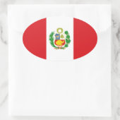 Oval-Aufkleber für die Staatsflagge Ovaler Aufkleber (Tasche)