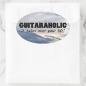 Oval-Aufkleber für Gitarren Ovaler Aufkleber (Tasche)