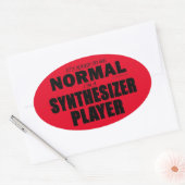Oval Aufkleber für normale Synthesizer Player (Umschlag)