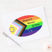 Oval-Aufkleber für Redox Ovaler Aufkleber (Umschlag)