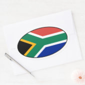 Oval-Aufkleber für Südafrika Ovaler Aufkleber (Umschlag)