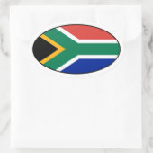 Oval-Aufkleber für Südafrika Ovaler Aufkleber (Tasche)