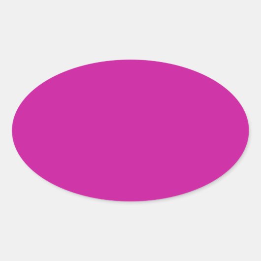 Oval-Aufkleber in heißrosa Ovaler Aufkleber (Vorderseite)