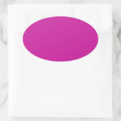 Oval-Aufkleber in heißrosa Ovaler Aufkleber (Tasche)