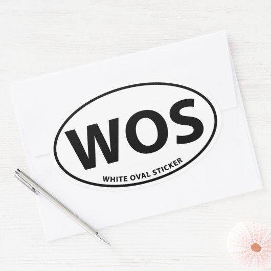 Oval-Aufkleber Ovaler Aufkleber (Umschlag)