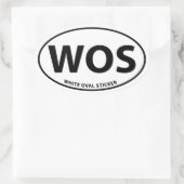 Oval-Aufkleber Ovaler Aufkleber (Tasche)