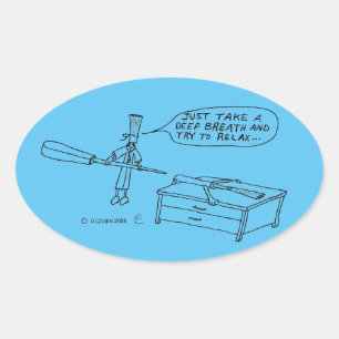 Oval-Aufkleber Ovaler Aufkleber