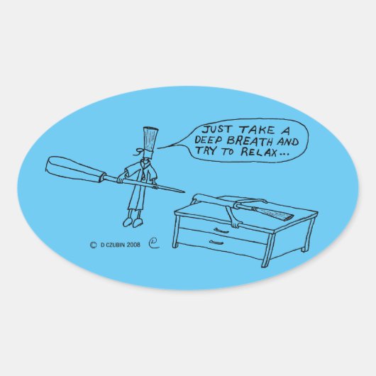 Oval-Aufkleber Ovaler Aufkleber (Vorderseite)