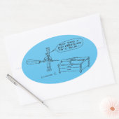 Oval-Aufkleber Ovaler Aufkleber (Umschlag)