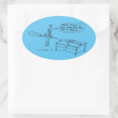 Oval-Aufkleber Ovaler Aufkleber (Tasche)