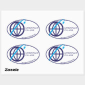 Oval-Aufkleber Ovaler Aufkleber (Blatt)