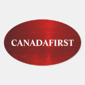 Oval-Aufkleber Ovaler Aufkleber (Vorderseite)