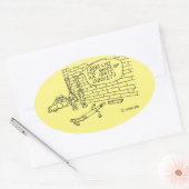 Oval-Aufkleber Ovaler Aufkleber (Umschlag)