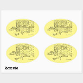 Oval-Aufkleber Ovaler Aufkleber (Blatt)