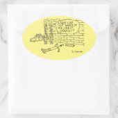 Oval-Aufkleber Ovaler Aufkleber (Tasche)