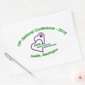 Oval-Aufkleber Ovaler Aufkleber (Umschlag)