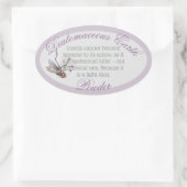 Oval-Aufkleber Ovaler Aufkleber (Tasche)