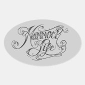 Oval-Aufkleber Ovaler Aufkleber (Vorderseite)