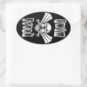 Oval-Aufkleber Swim Freak Ovaler Aufkleber (Tasche)