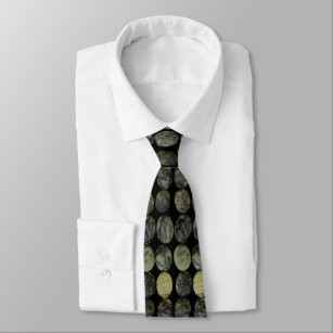Oval Banded Agate Gemstone Horizontales Muster Krawatte