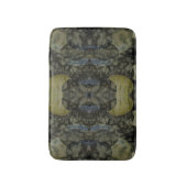 Oval Banded Agate Gemstone Vierteiliges Muster Badematte (Vorderseite Vertikal)