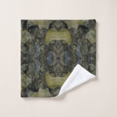 Oval Banded Agate Gemstone Vierteiliges Muster Badhandtuch Set (Waschlappen)