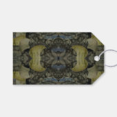 Oval Banded Agate Gemstone Vierteiliges Muster Geschenkanhänger (Vorderseite (Horizontal))