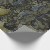 Oval Banded Agate Gemstone Vierteiliges Muster Geschenkpapier (Ecke)