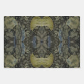 Oval Banded Agate Gemstone Vierteiliges Muster Geschenkpapier Set (Vorderseite)