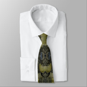 Oval Banded Agate Gemstone Vierteiliges Muster Krawatte