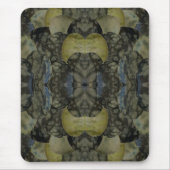 Oval Banded Agate Gemstone Vierteiliges Muster Mousepad (Vorne)