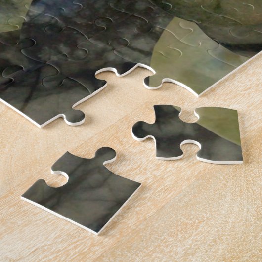 Oval Banded Agate Gemstone Vierteiliges Muster Puzzle (Seite)