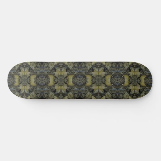 Oval Banded Agate Gemstone Wiederholungsmuster Skateboard (Horizontal)